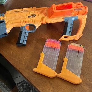 Nerf Doomlands Double Dealer Blaster W/ 2 Clips & Darts
